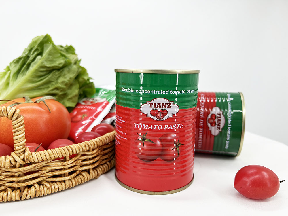 معجون الطماطم المعلب Tianz 400g Brix: 28٪ -30٪